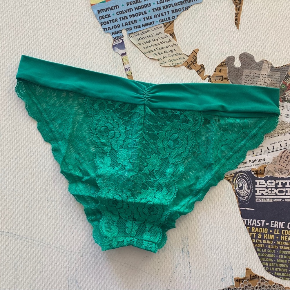 Free People | Pink & Green Lace Undie 2 Pc Bundle - Picture 7 of 15
